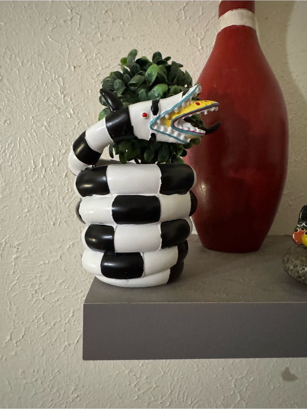 New Beetlejuice Sandworm Resin Vase
